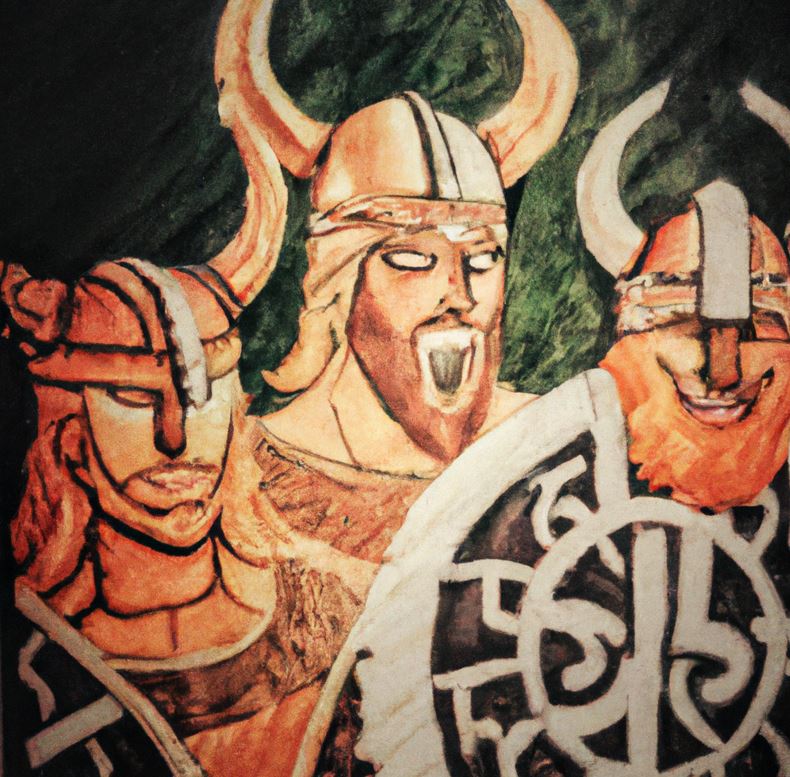 Viking Warrior Paintings 777